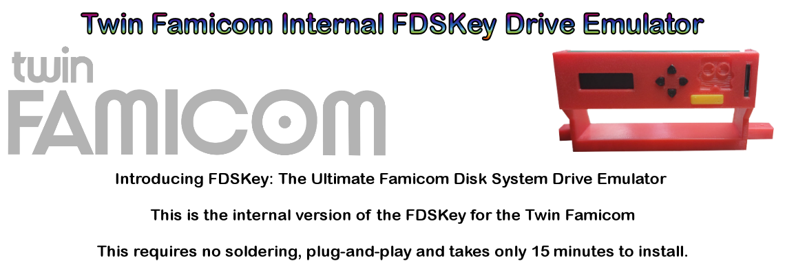 Twin Famicom Internal FDSKey Drive Emulator